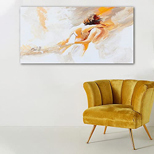 Art sur verre trempé 140x70 cm de salon tableau haut de gamme Pair of love