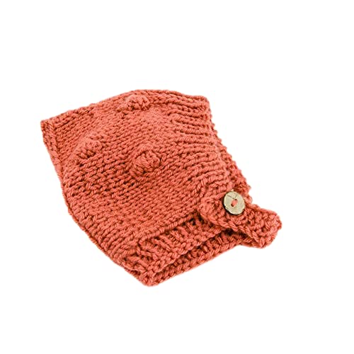 Minikane clothes, Paola Reina doll clothing, pixie bonnet hat, 38 cm doll clothes, hand knitted (Brick)