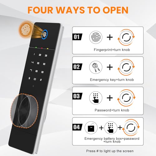Image of 53.15 inch Wall Safe Between the Studs, Biometric Fingerprint Hidden Safe with Dual Alarm System and Silent Mode, Wall Gun Safe with 3 Adjustable Shelves and Magnetic Slot (White-Fingerprint)