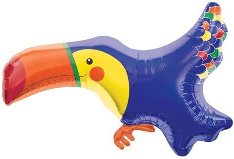 Northstar 64077 Toucan Foil Mylar Party Balloon, 35", Multicolor, Pack of 1