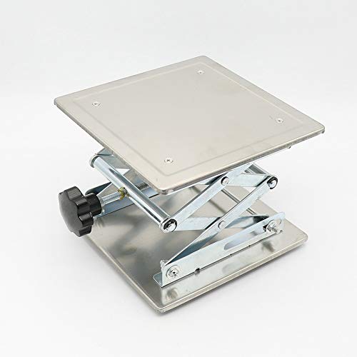 200x200MM Stainless Steel Router Lift Table Woodworking Engraving Lab Lifting