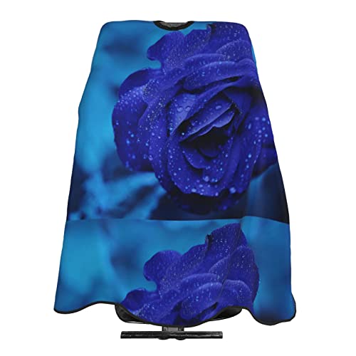 Cape de coiffeur imperméable blanche à imprimé rose bleue taille unique - 5