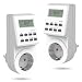 Produktbild Lamptobe Zeitschaltuhr Steckdose Digital, Timer Steckdose Mit 10 Täglichen Konfigurierbaren Programmen, LCD Display Zeitschaltuhr Steckdose für Licht und Haushaltsgeräte, 2 Packs(16A / 3680W)