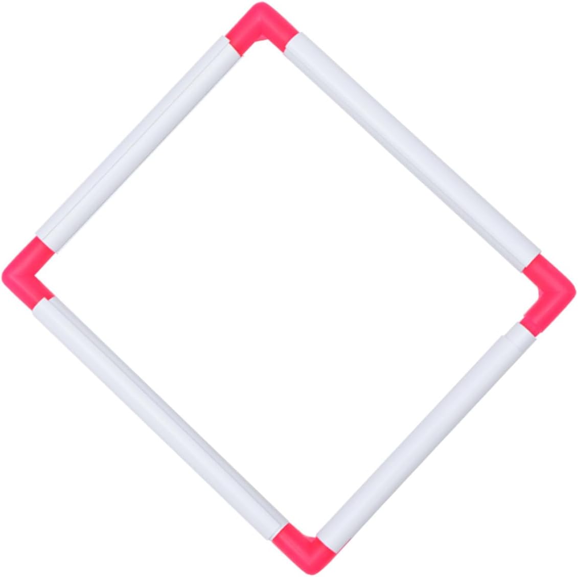 HAKIDZEL Portable Square Embroidery Frame Lightweight Plastic Clamp for Cross Stitch Quilting Needlepoint Easy Assembly Clip Tool for Sewing Craft Random Color