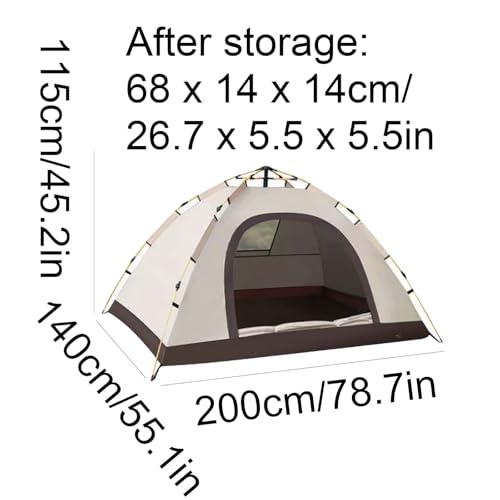 Carpa portátil para campamento 1-2 personas fácil de montar miniatura 2