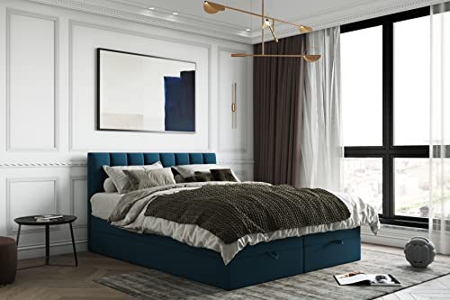 TRADA Boxspringbett mit Bettkästen und Matratze - Bett Gusto mit Topper...