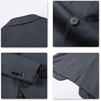 YOUTHUP Heren Blazer Formele Bedrijf Tuxedo Jas Slim Fit
