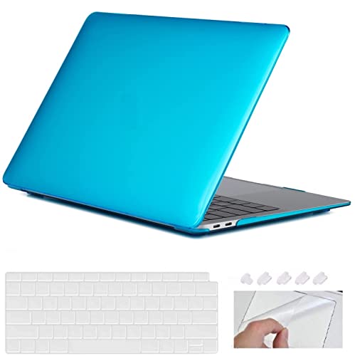 Image of Case Compatible with MacBook Pro 13 inch Case 2024 2023-2016 M1 M2 A2338 A2289 A2251 A2159 A1706 A1989Plastic Hard Shell Cover Case, Light Blue