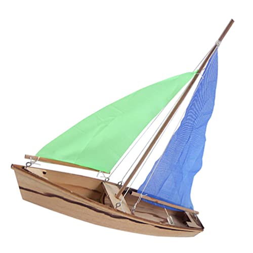 Artibetter Wooden Sailboat Assembly Toys Kit Educational Diy 3D Puzzle for Kids Handcraft Project Enhance Motor Skills and Hand-Eye Coordination 12.2 Inch