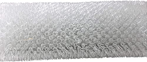 Diny Home & Style BA-9270/CLEAR Grass Textured Spa Quality Foot Scrubber Bathroom Tub & Bath Mat Anti-Slip 24.5 Inch X 13.5 Inch  thumb #2