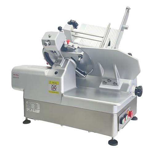CMICE Automatic Commercial Meat Slicer, 920W Automatic Meat Slicer with 12