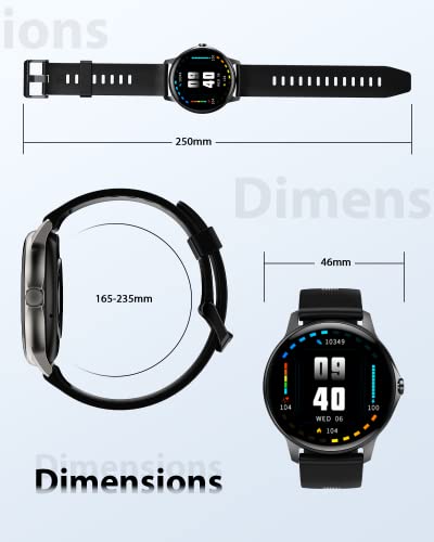 Gydom Smart Watch For Men Answer/Make Call, 1.28" Touch Screen Fitness Tracker With Blood Oxygen/Heart Rate/Sleep Monitor, 100 Sport Modes, Ip68 Waterproof Smartwatch For Android Iphone #TOP5