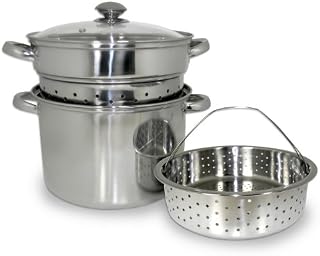 8 QT 4 Piece Stainless Steel Multi-Cooker