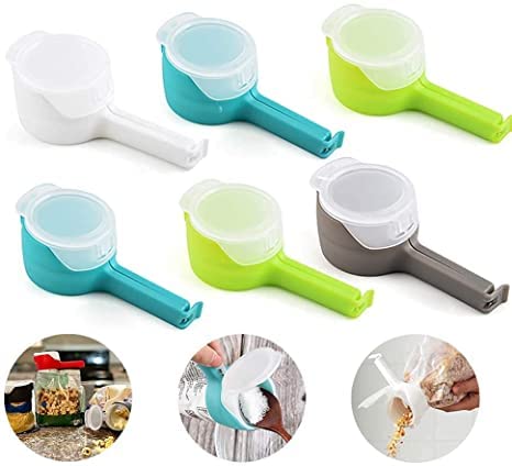 Seal Pour Snack Food Storage Bag Clip Food Sealing Clip Food Storage Sealing Clips with Pour Spouts Moisture Sealing Clamp with Large Discharge Nozzle Sealing Clamp Food Saver Kitchen Snack Tool