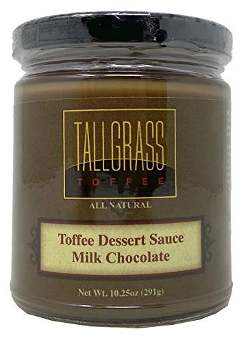 Tall Grass Toffee Milk Chocolate Sauce - Chocolate Dessert Sauce and Ice Cream Topping 10.25 Oz