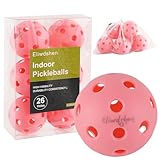 Eliwdshen Indoor Pickleball Balls|Crack-Resistant| 26 Holes | 6Pack| Racket Meets USAPA Standards|...