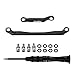 INJORA Black Coating Brass Steering Links for 1/30 Axial SCX30