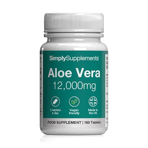 Image of Aloe Vera Tablets 12.000mg | Vegan & Vegetarian Friendly | 180 Tablets | Manufactured in The UK