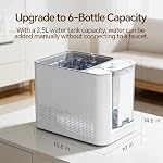 Bottle Washer Sterilizer And Dryer,Bottle Sterilizer And Dryer With Storage, Suitable For Bottles And Baby Products, Sterilisateur Biberon Quick 19/49 Minute Wash Cycles.
