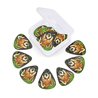 Lot de 12 médiators motif panda rouge pour guitare basse électrique et acoustique - Les Beatles, Paul McCartney, John Lennon, RIngo Starr, George Harrison Lot de 12 médiators motif panda rouge pour guitare basse électrique et acoustique – Image 6
