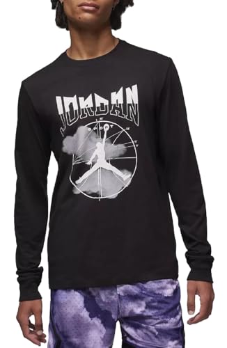 Jordan Sport Men's Long Sleeve Cotton Tee Top Shirt
