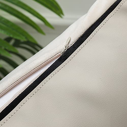 Btfortune BAOZHEN4 Faux Leather Throw Pillow Covers thumb #5