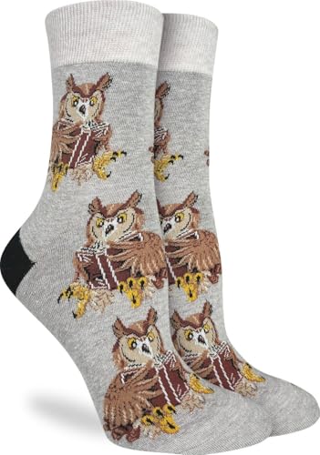 Good Luck Sock Men'S Bigfoot, Sasquatch, Abominable Snowman & Yeti Socks, Adult, Book Owl, Womens, Small