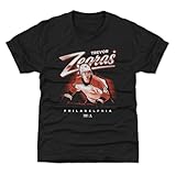 500 LEVEL Trevor Zegras Philadelphia Bitmap Youth Shirt (Tri Black, 14-16Y X-Large)