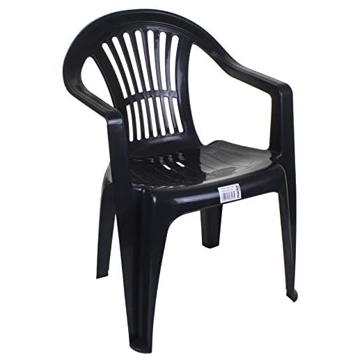 marko Outdoor Garden Plastic Chair Stacking Chair Patio Outdoor Armchair Low Back Heavy Duty