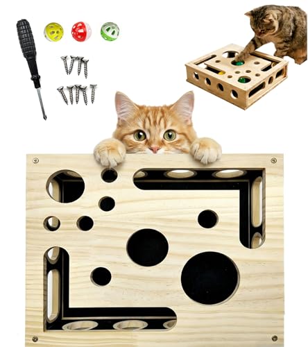 2026 New Cat Scratch Puzzle Enrichment Box, Cats Nail File