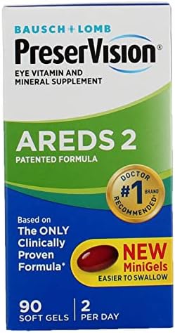 Bausch & Lomb PreserVision AREDS 2 Formula 90 Soft Gels- Packaging May Vary, 90 Count