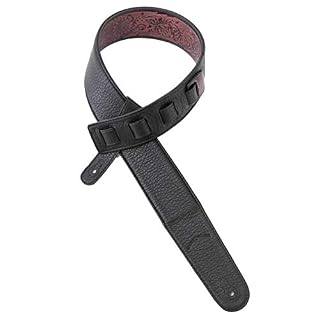 Walker & ‿Williams DLX-285 Sangle rembourrée pour guitare avec outil en relief Marron bordeaux - Les Beatles, Paul McCartney, John Lennon, RIngo Starr, George Harrison Walker & ‿Williams DLX-285 Sangle rembourrée pour guitare avec outil en relief Marron bordeaux – Image 5
