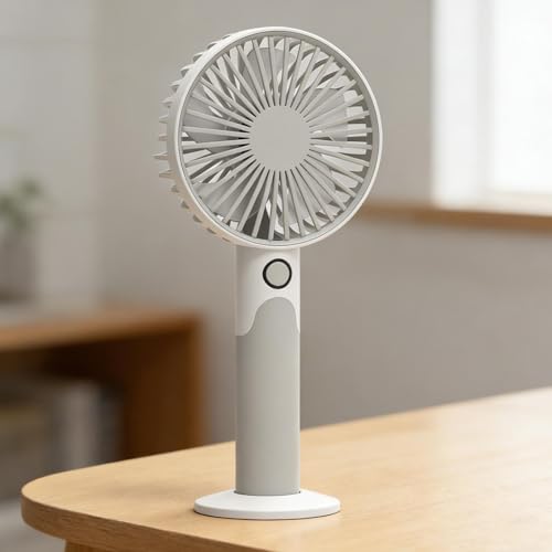 Ventilador de mano recargable portátil ideal para casa, picnic y camping 3