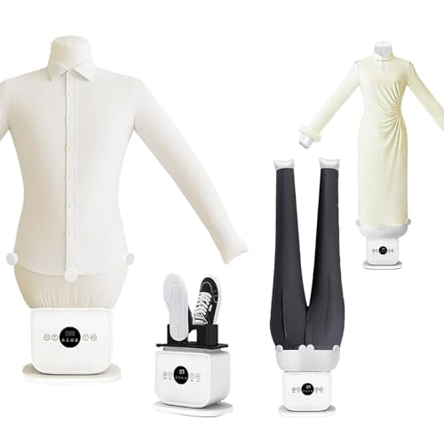 Kindevieft Mannequin Repasseur for Chemises, avec Fonctions De Repassage Et De Séchage Aide Au Repassage for Chemises Blouses T-Shirts Pantalons TypeB