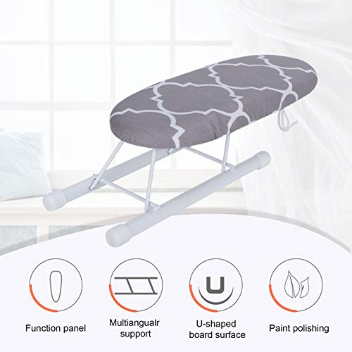 Table à repasser pliante portable mini format housse coton pour petit espace - 5