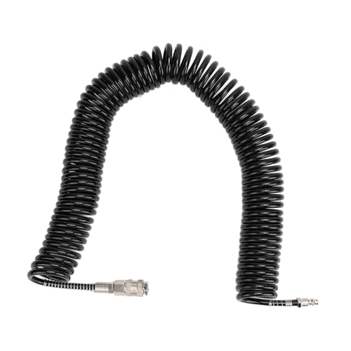Manguera de aire de 12 m enrollada para compresor con restrictor de curvas YDuupxe 5
