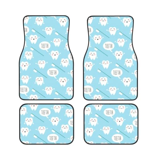 Alfombrillas para coche juego de 4 piezas neopreno accesorios vehículos Diente