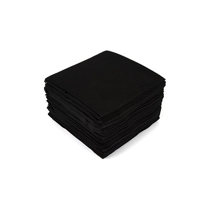 ALMERICORP Toallas Desechables Spunlace 40x80cm Color Negro | Toallas para peluquería y estética |