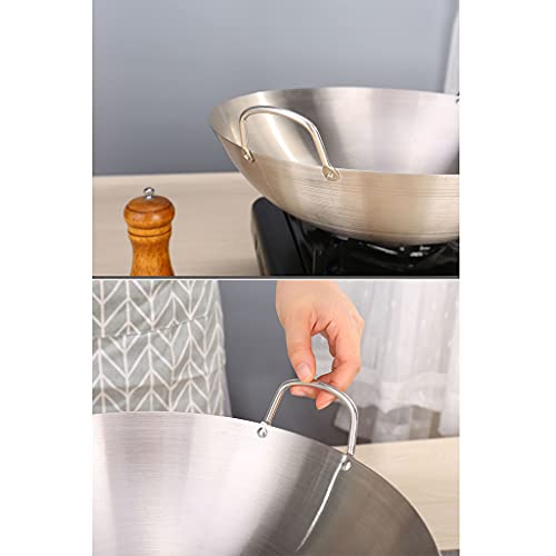 Wok de Acero Inoxidable 26-43 cm Multipropósito miniatura 6