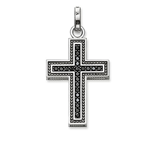 Thomas Sabo Damen Anhänger Kreuz geschwärzt 925 Sterling Silber PE530-051-11 Cover