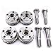 4PCS Intake&Exhaust VVT Camshaft Gear Sprockets & 4PCS Oil Control Valve Cam 5184369AH 5184370AH 5184150AF for 3.6L Pentastar Engine V6 Chrysler Dodge Avenger Challenger Charger Journey Cherokee Jeep