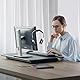 cxxtkcxxlc Headset Halterung für Monitor 6 Stück, Kopfhörer Halter Leicht zu Montieren, Ideal für Ordnung am Arbeitsplatz oder im Büro, schwarz