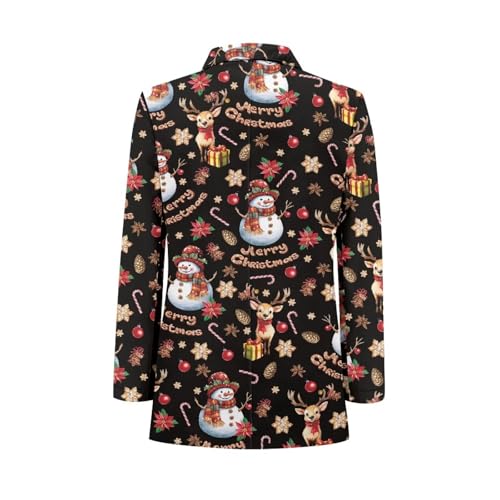 Binienty Novelty Men's Casual Suit Blazer Jackets Lightweight Sports Coats One Button2