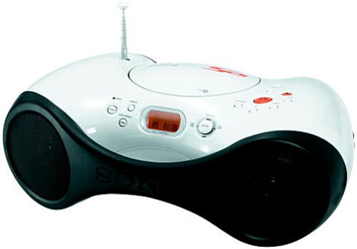Sony ZS-X3CP S2 Sports CD/Radio Boombox (White)