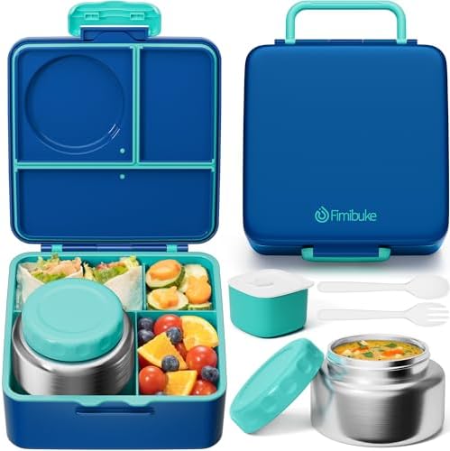 Fimibuke Bento Box for Kids Adult, BPA Free & Leakproof Toddler L...