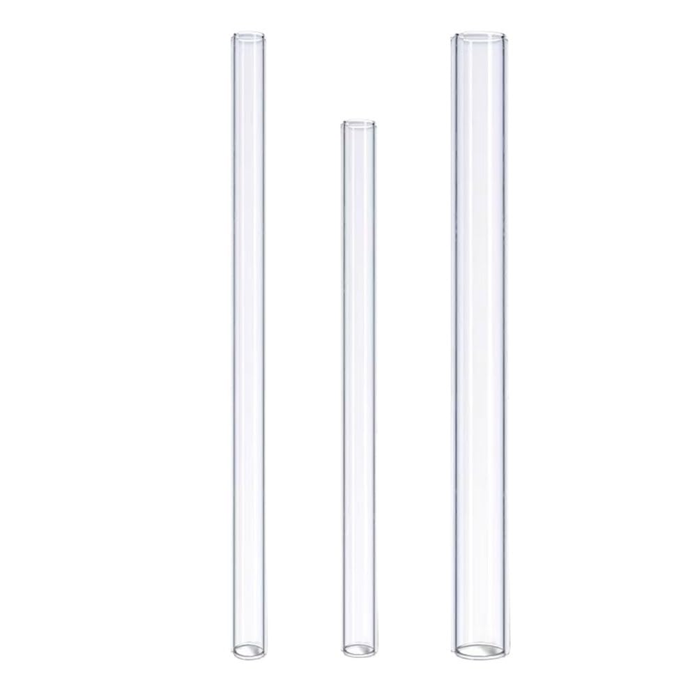 Transparente Glasröhre 1 Stück Glasröhre, hohl, transparent, 2,5/4 mm dick, DIY-Labor, Drainagerohr aus Borosilikatglas(30x500x4mm)