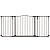 North States 72" Wide Deluxe Décor Baby Gate: Provides safety in extra-wide spaces with added one-hand functionality. Hardware mount. Fits 38.3"-72" wide (30" tall, Bronze)