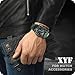 XYF Sport Smartwatch Cases with Band for Men, Rugged Shockproof Protective Metal Bumper Case,Compatible with Apple Watch 45mm 44mm Series 9/8/7/6/5/4/SE 3/2/1 Wristband (44/45mm,Camouflage/Black)