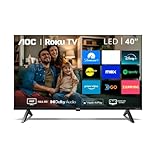 Q-touch Smart TV LED 40” Full HD con Roku Integrado | AOC 40S5045 | WiFi, HDMI y USB | Control por App y Streaming...