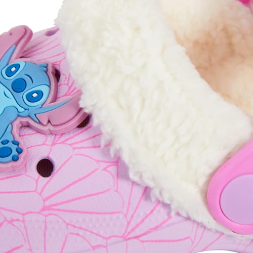 Sabots Stitch Disney pour filles pantoufles doublées fourrure